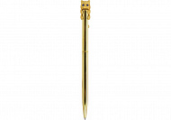 Ручка металева з фігуркою "Золотисте кошеня", пише синім