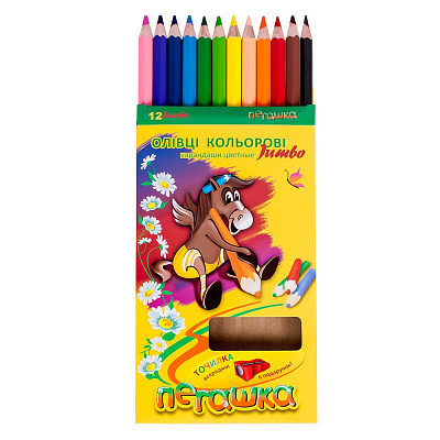 Олiвцi кольоровi  Jumbo "Пегашка" Marco 12 шт.