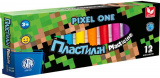 Пластилін круглий восковий Pixel One 12 кольор...