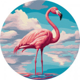 Картина по номерам обложка Изысканные фламинго...