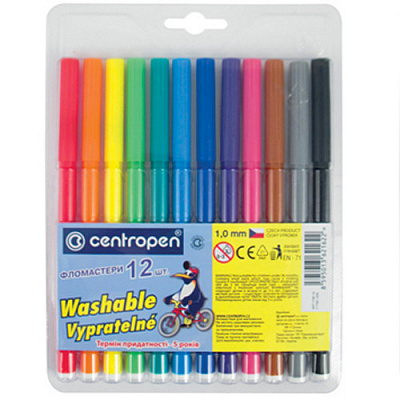 Фломастери Centropen Пінгвіни 12 кол (2)