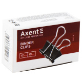 Біндери Axent 19 мм 12 шт чорні