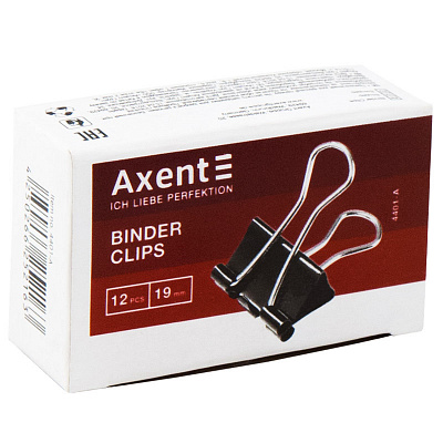 Біндери Axent 19 мм 12 шт чорні (2)