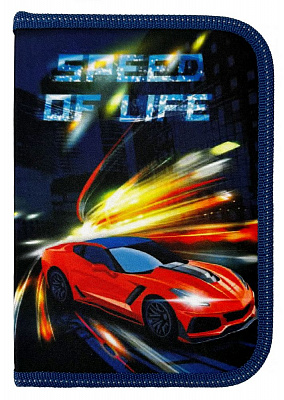 пенал 2-яр. пустий, поліестер, "Speed of Life", 24313C