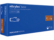 Перчатки нитриловые ХL NITRYLEX BASIC 100шт/уп., синие