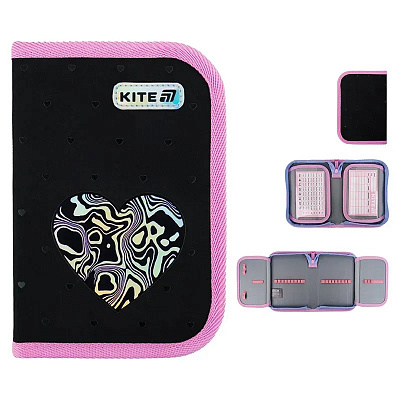 Пенал твердий Kite 2 відв. 622 Love is