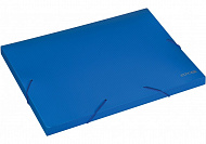 Папка-бокс пластикова А4 на гумках Economix, 20 мм, фактура "діамант", синя