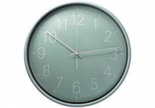 Часы настенные пластик Optima PASTEL d-37,8 см, мятный (4)