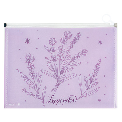 Папка на блискавці zip-lock А4+ Lavender-2 (2)