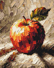 Картина за номерами обкладинка Яблуко 40x50 см (4)