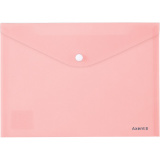 Папка на кнопке А5 Axent Pastelini, розовая