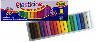 пластилін "Чисті руки" 18кол.300 гр, ECO,7628.,  CLASS (4)