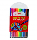 Фломастери шестигранні, 12 кольорів