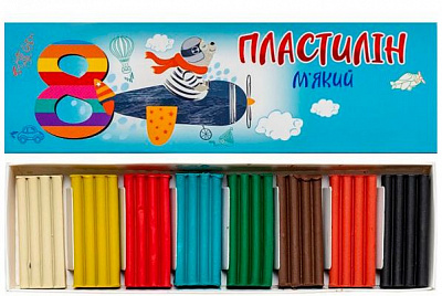 Пластилін Jumbi 8 кол 144 г