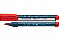 Маркер для досок и флипчартов Schneider Maxx 290 1-3 мм красный