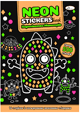 Розмальовка з неоновими наліпками Neon Stickers book Королівство Монстрів (5)