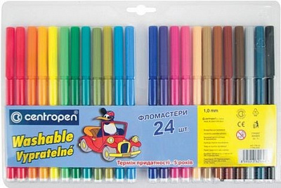 Фломастери Centropen Пінгвіни 24 кол (2)