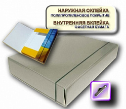 Папка-короб на гумці А4 сіра (3)