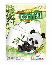Картон білий клеєний А4 6арк, хромерзац, СкарбУкра (3)