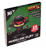 Пластилін YES, 12 кол., 240г "Ninja"