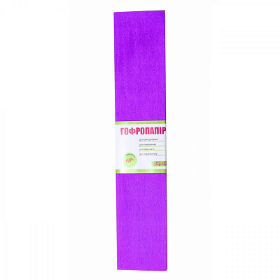 Папір гофрований  сиренева., 1лист, 50*200 см, 110 % (2)