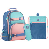Набор рюкзак школьный + пенал + сумка для обув...