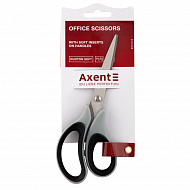 Ножницы 16,5 см Axent Duoton Soft резин.вставки, серо-черные