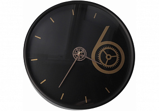 Годинник настінний пластиковий Optima DESIGN, чорний (4)
