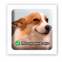3D-стікер "Мозок винесено" (4)
