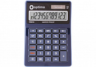 Калькулятор Optima O75514 12 разр. синий водонепроницаемый