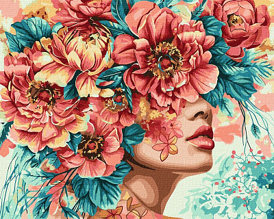 Картина за номерами обкладинка Романтика квітів 40х50 см Flowers
