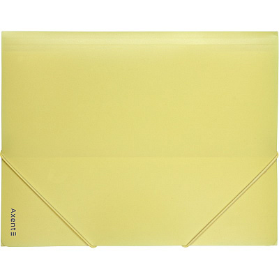 Папка на гумках А4 Axent Pastelini, жовта (2)