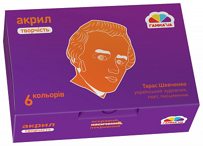 Фарби акрилові матові 6 кол/10 мл, Творчість