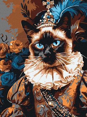 Картина за номерами обкладинка Стиль ренесансу 30х40 см Happy pets