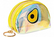 Брелок-кошелек прозрачный неоновий Екзотік желт.