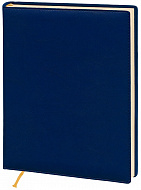Ежедневник дат. Nebraska А4 (203*280), 176 стр, линия, крем. блок, синий