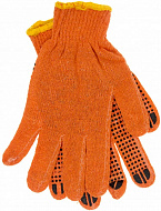 Перчатки трикотажные seVen с ПВХ точками 74210 (оранж)